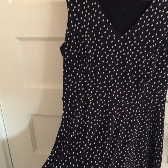 Navy Polka Dot Dress - Picture 3 of 3